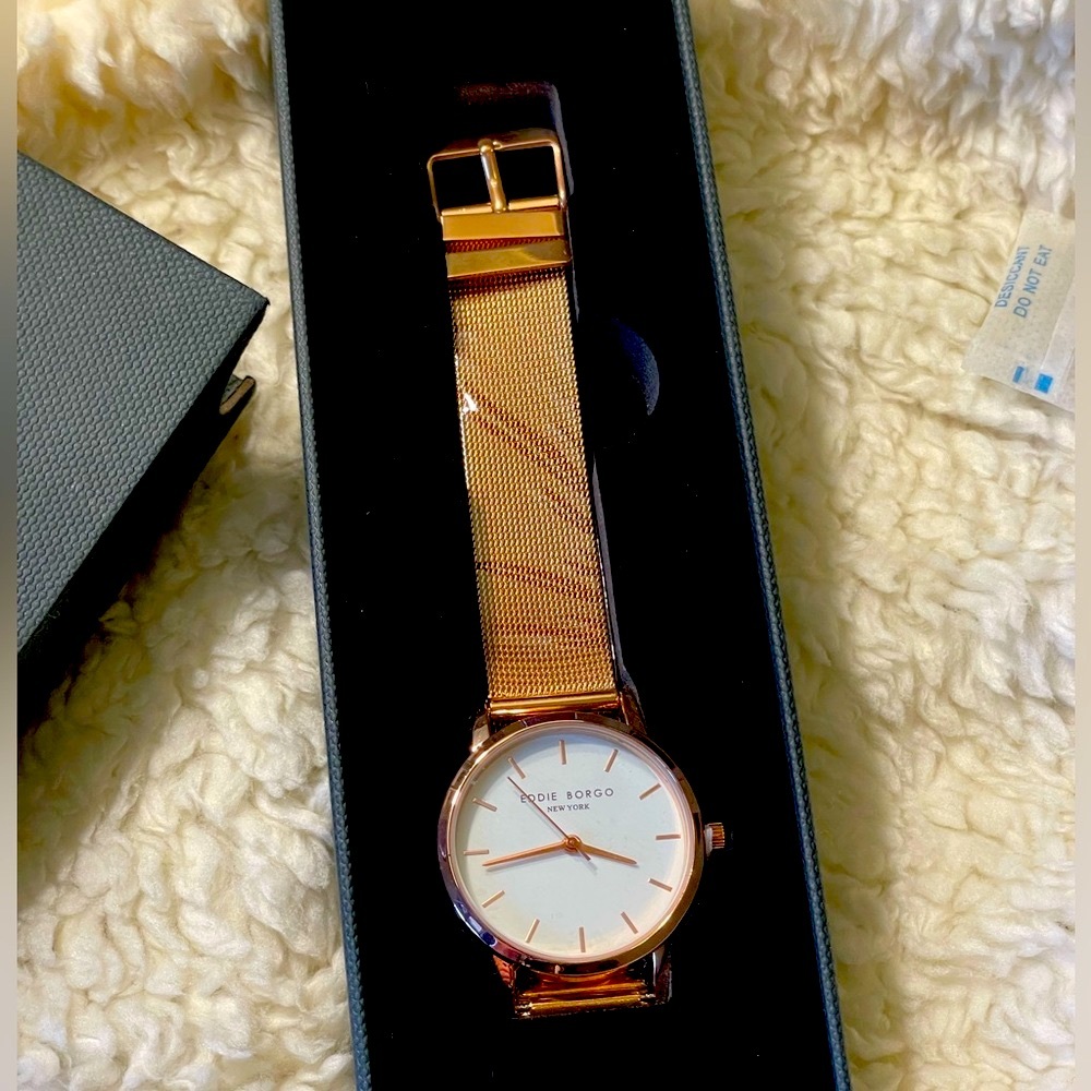 Eddie Borgo rose gold watch